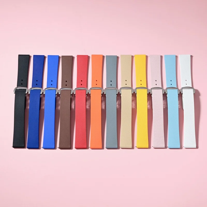 Cinturino universale per orologio a sgancio rapido da 20 mm Cinturino in caucciù fluoroelastomero FKM per Omega Swatch Seamaster, cinturino morbido impermeabile