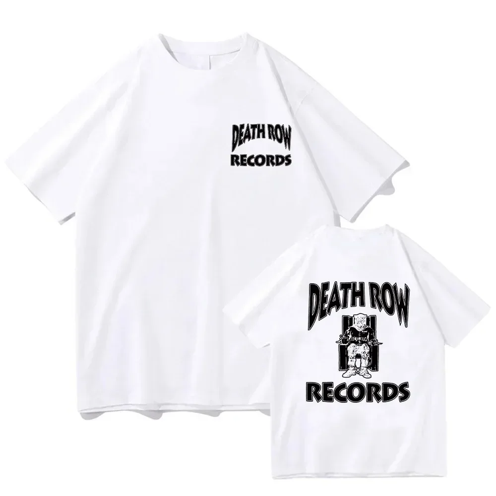 Death Row Records Dr Dre Tupac T-Shirt Vintage Fitness T-shirt Streetwear Casual O-Neck Tee Shirt Hip Hop Tshirts Men Unisex Top