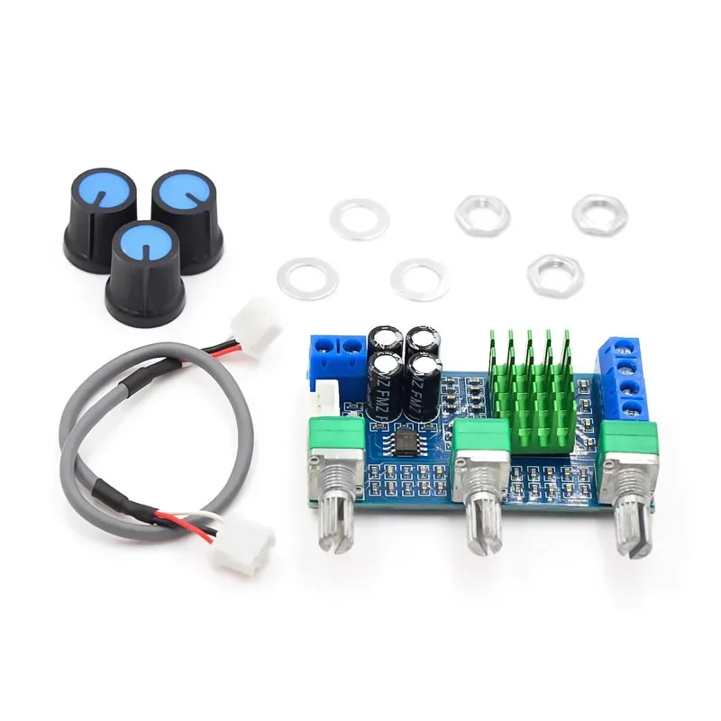 XH M567 TPA3116D2 Stereo Digital Amplifier Board 2x80W with Bass Treble Control Onboard Op Amp for DIY Speaker