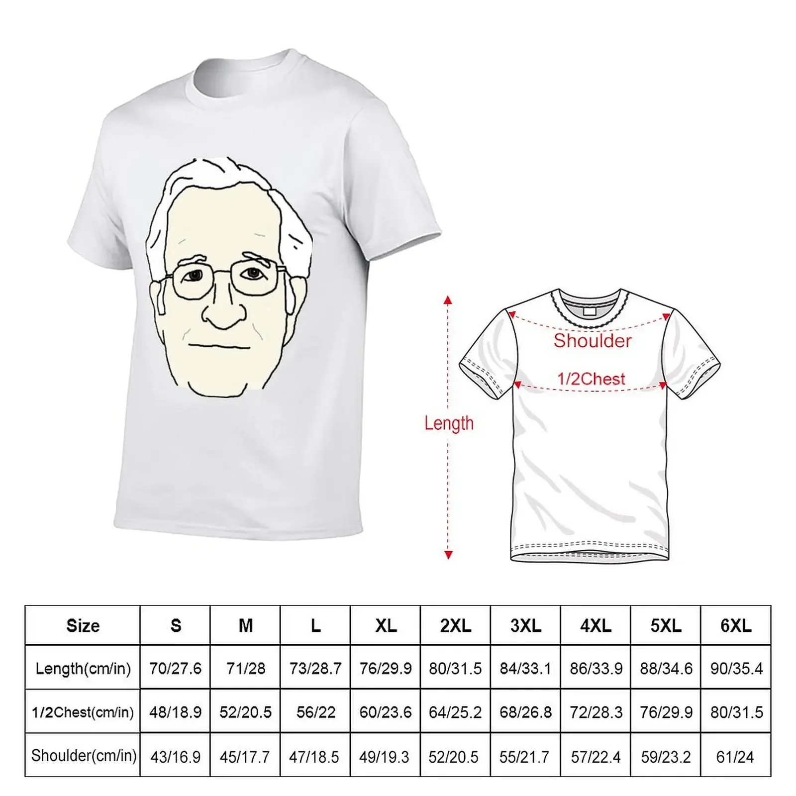 Noam Chomsky T-Shirt quick drying plus size tops graphics clothing for men