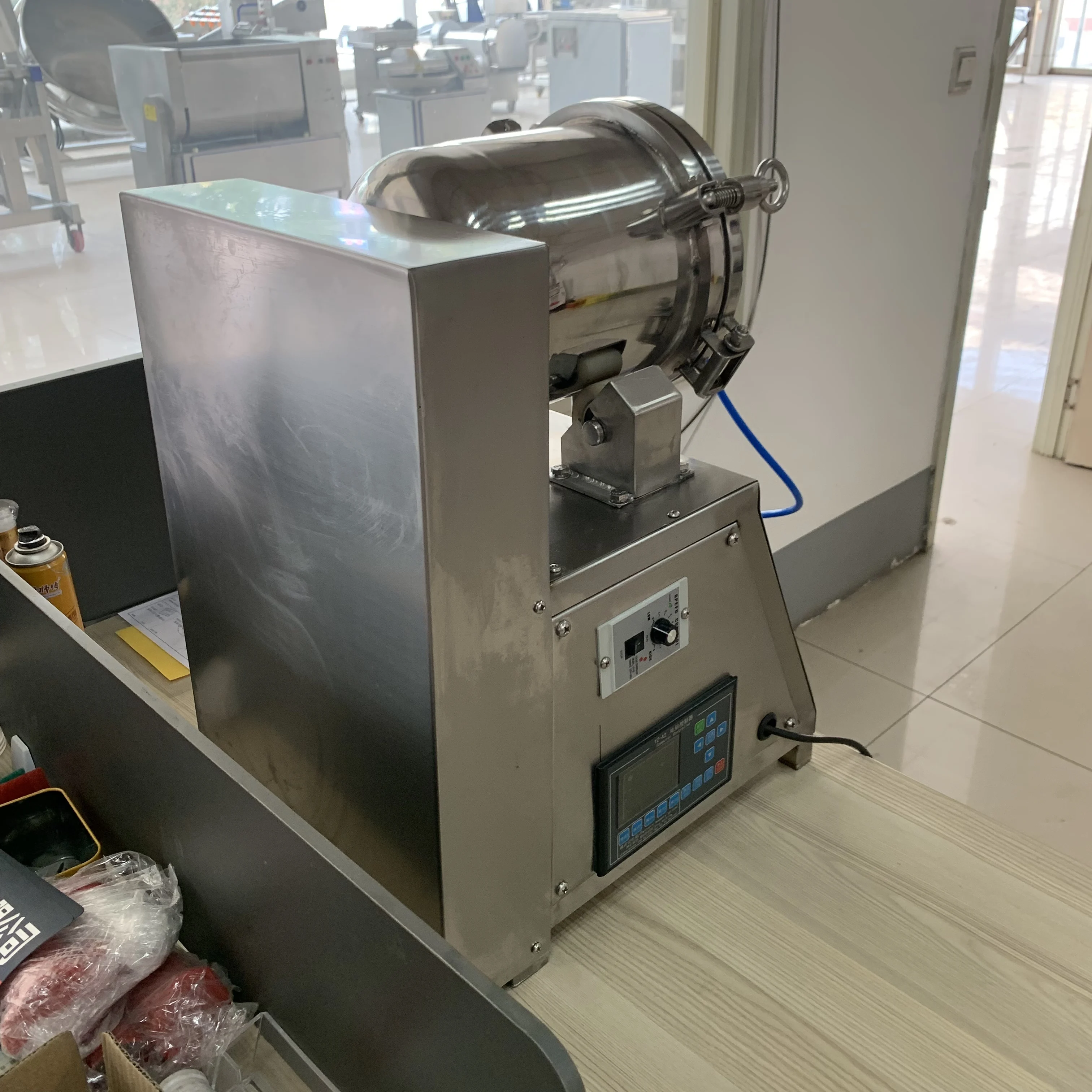 Mesin Pengaduk Fillet Paha Ayam Otomatis Ukuran Kecil untuk Pengasaman dan Penyeduhan Cepat di Pabrik Makanan Industri