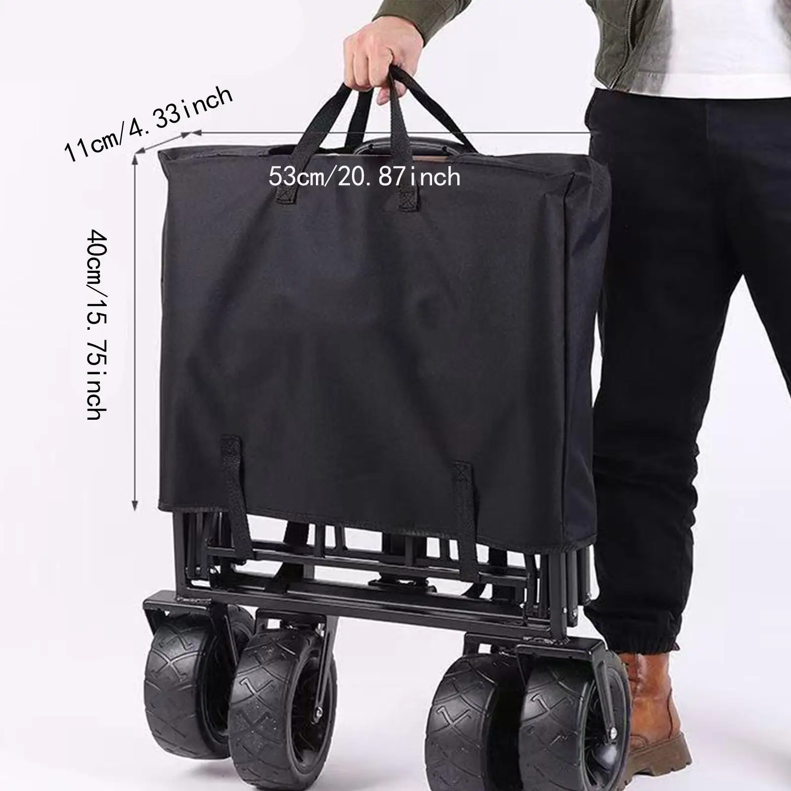 Utility Wagon Cover Heavy Duty Wagon Cart Cover for Garden Shopping Outdoor