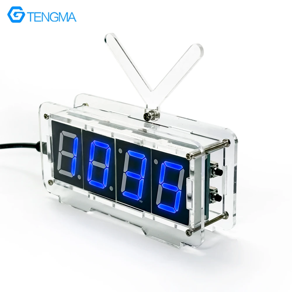 الكلام الرقمية ساعة إلكترونية لتقوم بها بنفسك طقم لحام تاريخ الوقت عرض درجة الحرارة إنذار STC رقاقة واحدة إنتاج الحواسيب الصغيرة