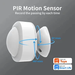 120° Adjustable Angle Motion Sensor for Tuya Zigbee WIFI Pir Infrared Human Body Movement Wireless Detector Google Alexa Voice