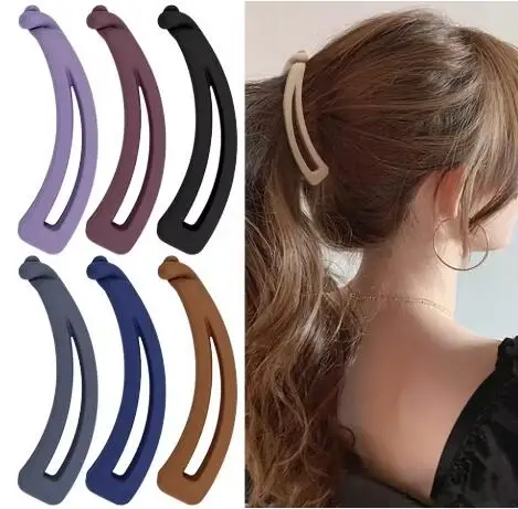 

Matte Vintage Banana Clip for Curly Long Straight Short Hair Claw Women Girls Hair Styling Ponytail Holder Hairpin Clamp Grip