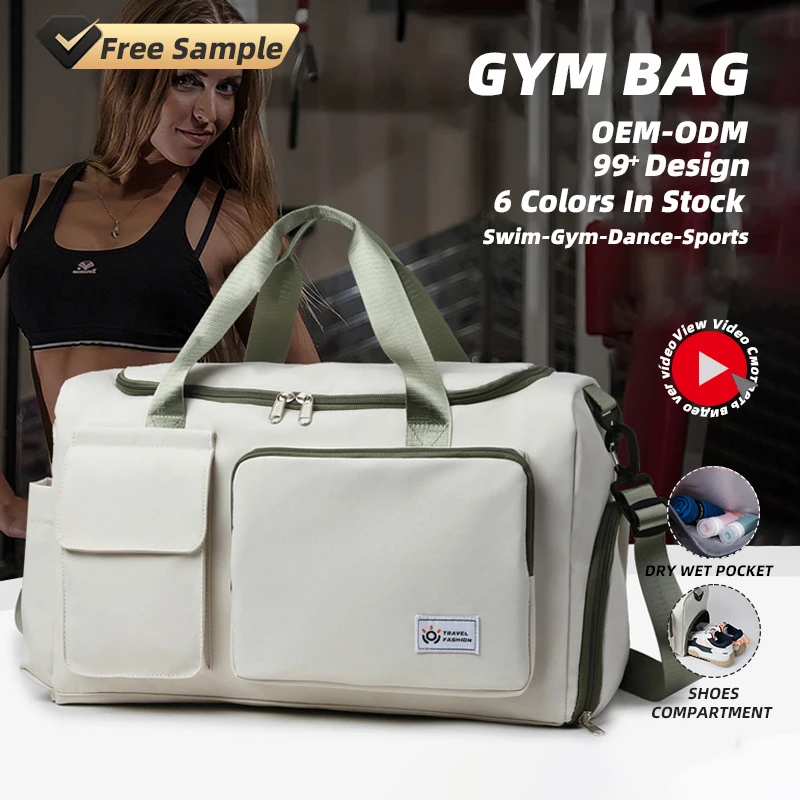 

Fashion Fitness Business Trip Independent Shoe Compartment Sport Large Capacity Wet Dry Separation Yoga Swimming Travel Bag