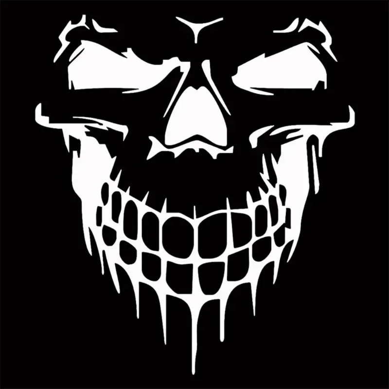 Skull Car Stickers Relective Auto Window Trunk Viny!l Decals Waterproof DlY Horror Styling Decoration Accesorios Para Vehiculos