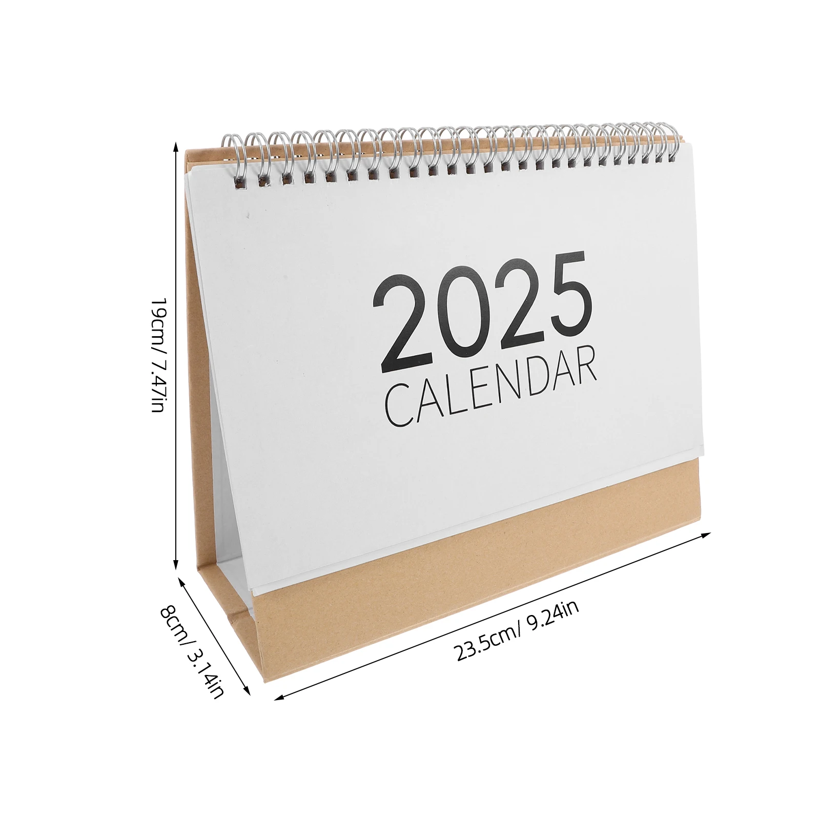 Calendario de escritorio 2025, calendario con tapa, calendario de mesa de escritorio, papelería para estudiantes, planificador mensual, decoración de calendario mensual de escritorio