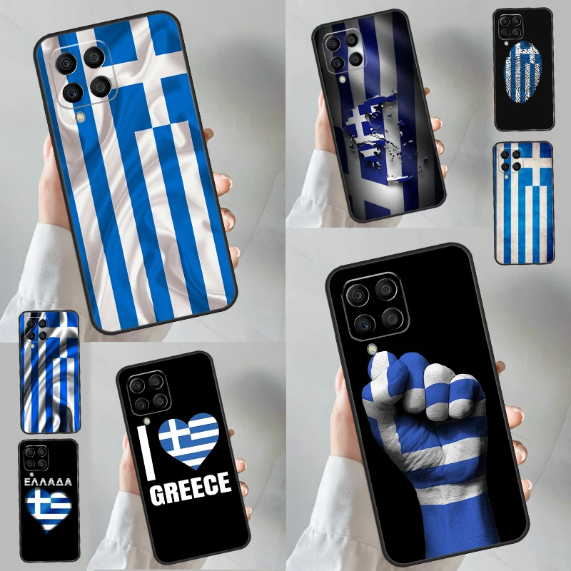 Greece Greek Flag For Samsung Galaxy M20 M30s M31s M55 M15 M13 M33 M53 M12 M32 M52 M11 M51 M14 M34 M54 Case