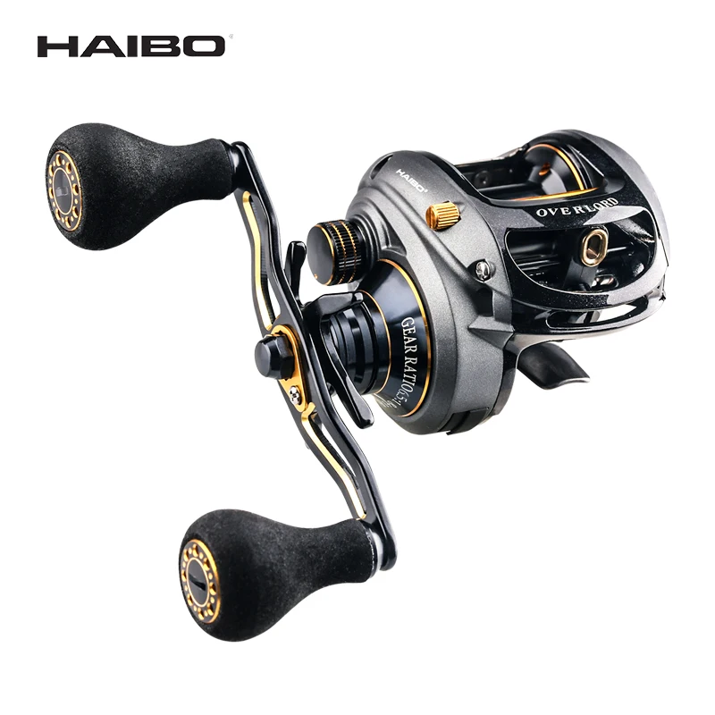 Haibo 2020 OVERLOAD Baitcasting Visserij-reel 8B + RB 5.4: 1-7.1:1 Zoetwater Zee Carretilha De Pesca Lange Casting Voor Snakehead