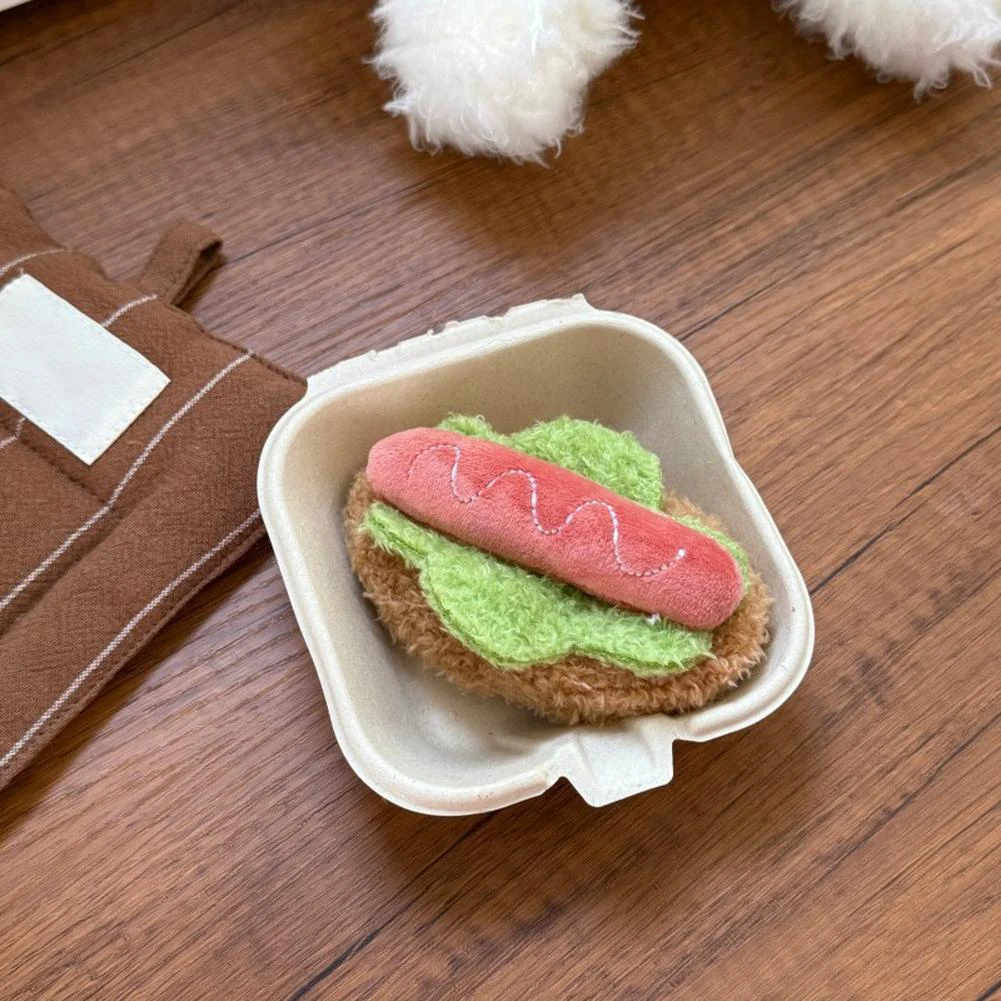 Cute Plush Simulation Food Barrette Cake Hamburger Sandwich Strawberry Roll Hair Clip Best Friend Gift
