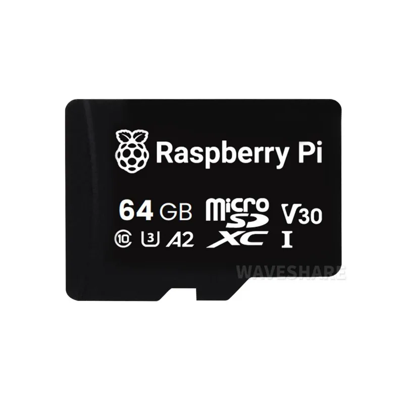 32GB/64GB Official Raspberry Pi Class A2 SD Card, Compatible With microSDHC-supporting And microSDXC-supporting Host Devices