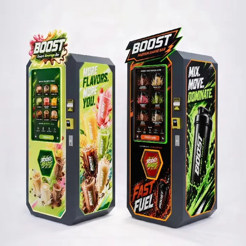 Smart Protein Shake Vending Machine Touch Screen Multi Payment For Gym Customized