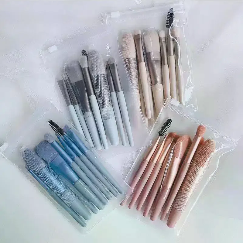 8Pcs Makeup Brush Set Makeup Concealer Brush Blush Loose Powder Brush Eye Shadow Highlighter Foundation Brush Beauty Tools