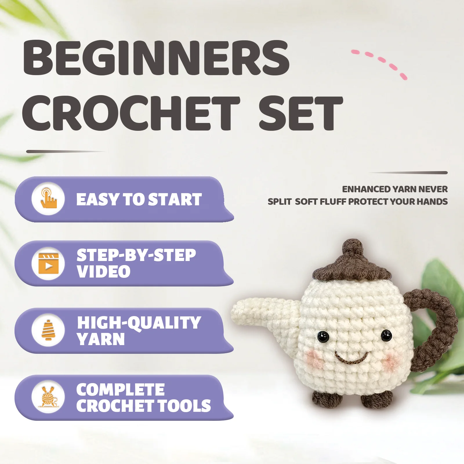 Yamaxin 1 peça kit de crochê d - Art Craft Yarn avaliação e preço