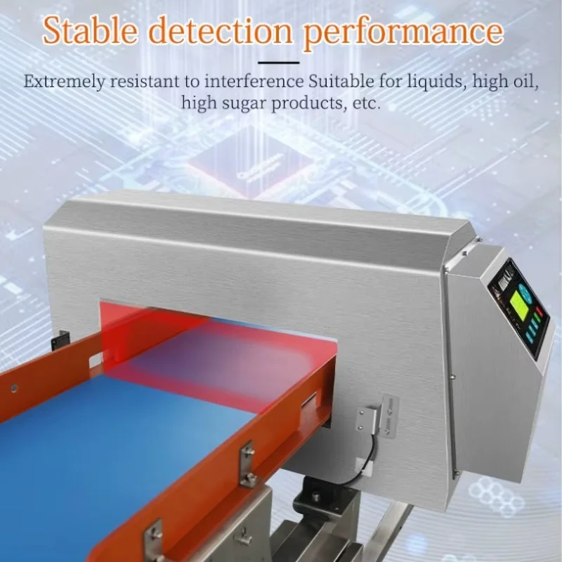 Customized High Sensitivity Stainless Steel Industrial Food Metal Detector Conveyor Type For Food Production Line