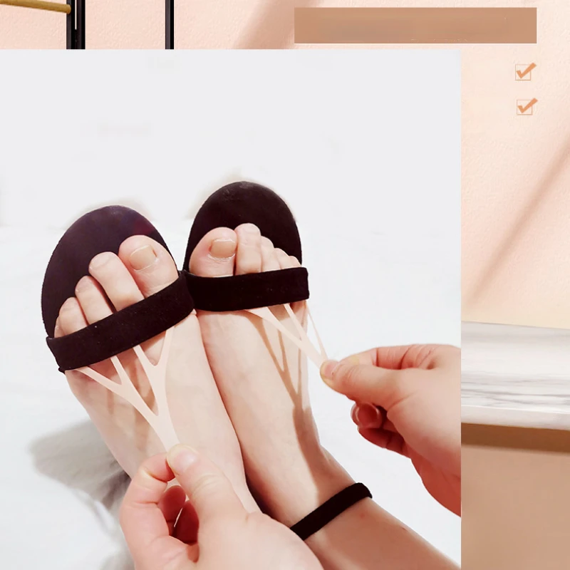 Plantillas de Gel para zapatos de tacón alto, almohadillas suaves de silicona, antideslizantes, transpirables, para el cuidado de los pies, 1 par
