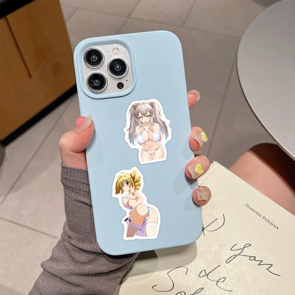 10/30/60 個アニメセクシーガール Waifu 変態落書きステッカー飾る冷蔵庫筆箱ヘルメットスケートボード防水デカール