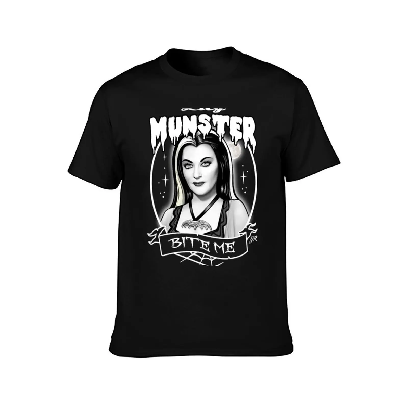 Lily Munster T-Shirt cotton graphic tees vintage graphic tee blanks boys animal print mens graphic t-shirts