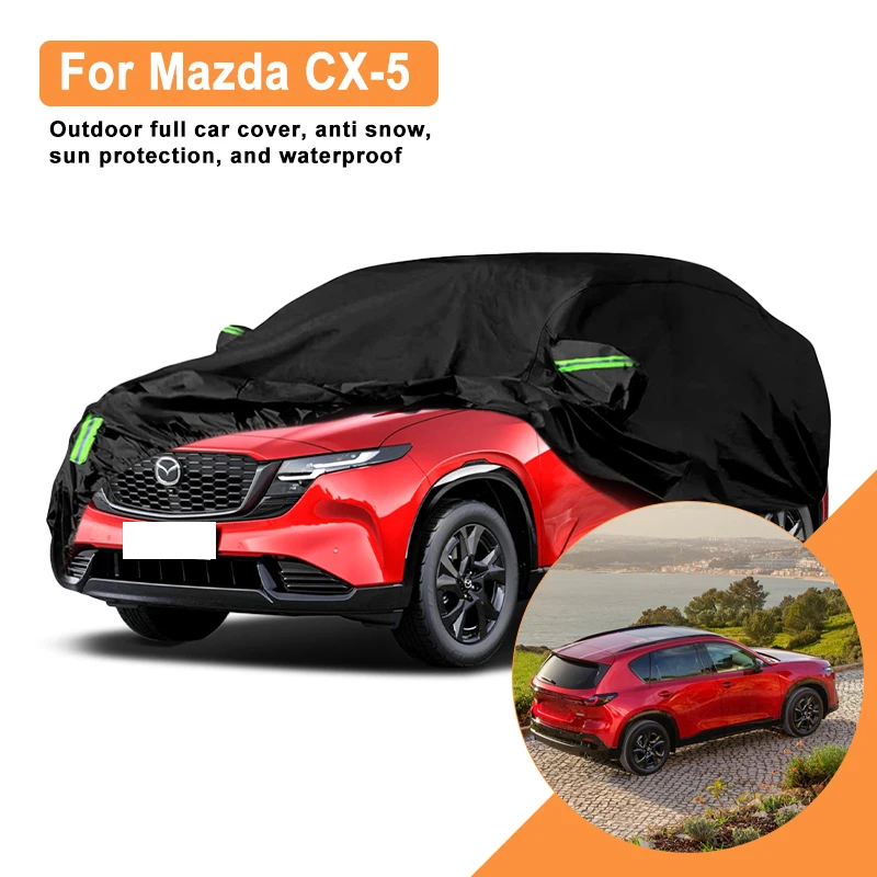 

For Mazda CX-5 Car Full Cover - Outdoor Waterproof Snowproof Sunshade, Winter & Summer All Weather Auto Protection Accessories