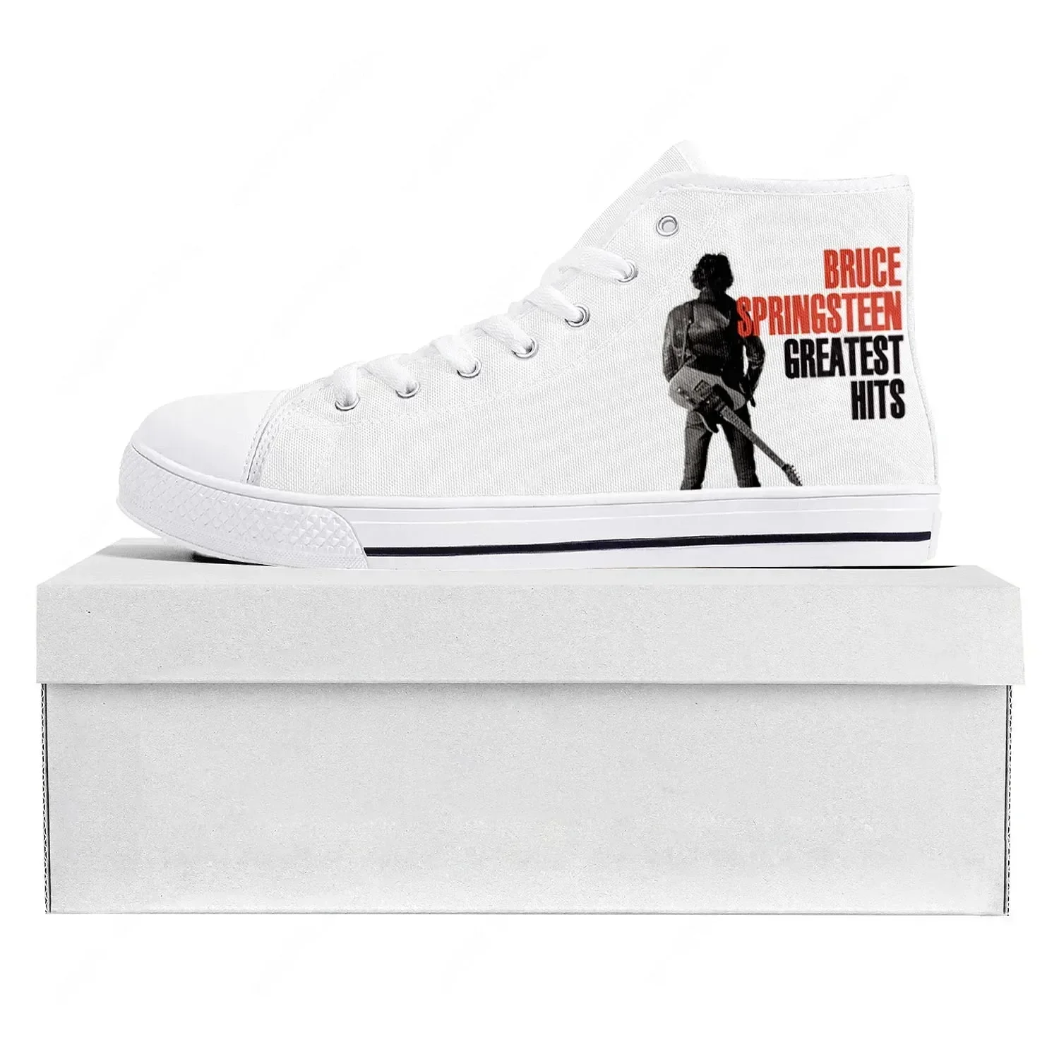 Born To Run High Top High Quality Bruce Springsteen Sneakers Mens Womens Teenager Canvas Sneaker Casual Couple Shoes Custom Shoe