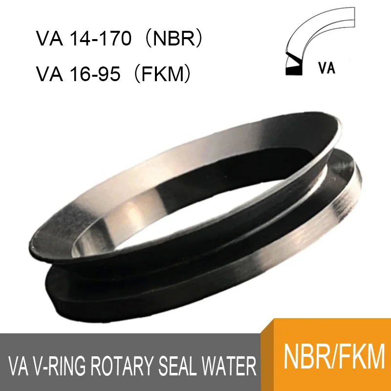 1/2/5Pcs VA V-RING Rotary Seal Water NBR/FKM Rubber Ring  VA14 16 18 20 25 30 32 35 38 40 45 50 55 60 65 70 75 80 85 90-170mm