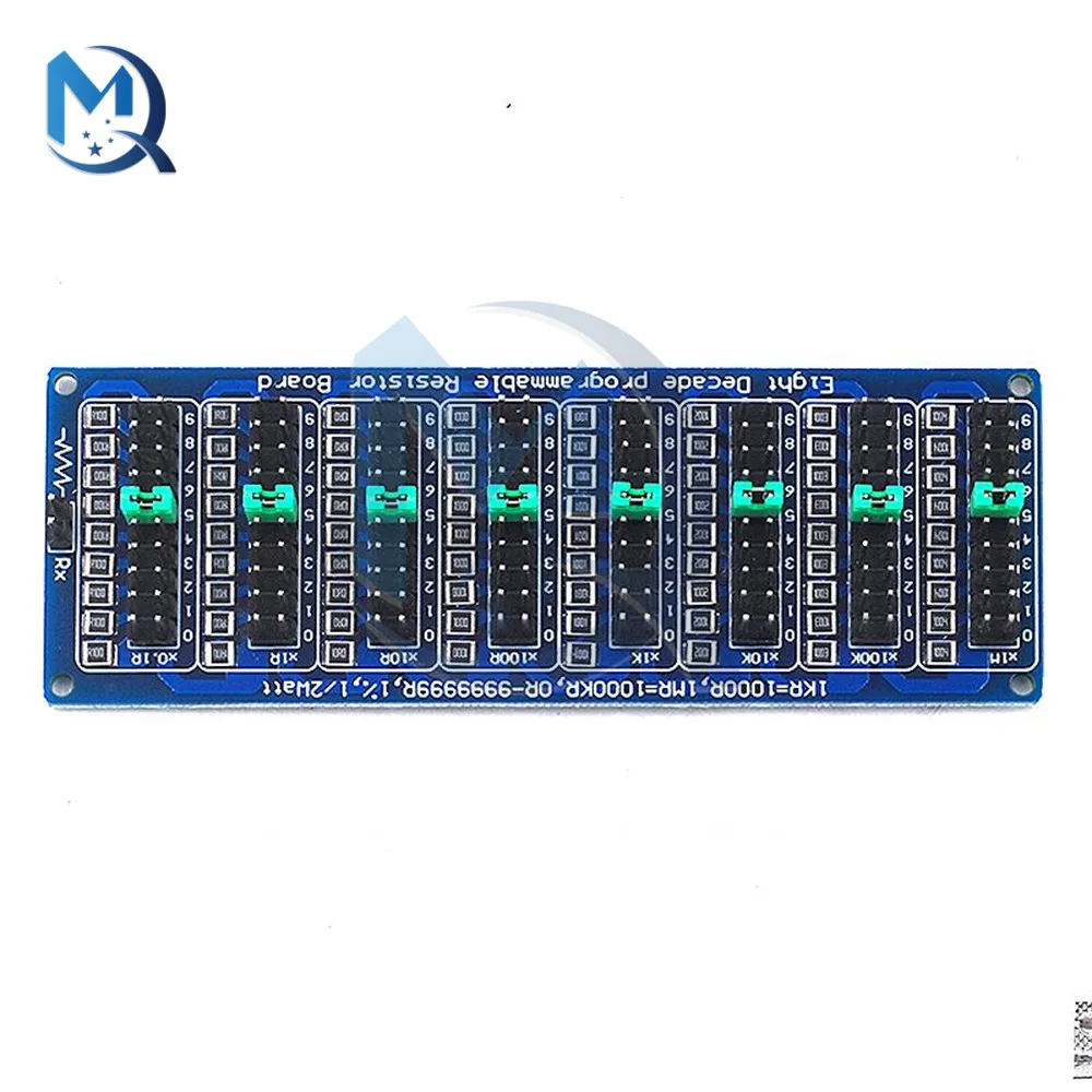 Resistencia ajustable programable SMD, placa de resistencia deslizante, precisión de paso 1R, 1%, 1/2 W, módulo 200V, 7. ª década, 0.1R - 9999999R