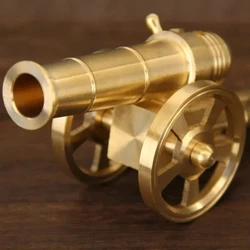 Mini Metal Cannon Military Cannon small Ornament Model Civil War Arsenal Copper Culverin For Napoleon Miniature Arms Artwork