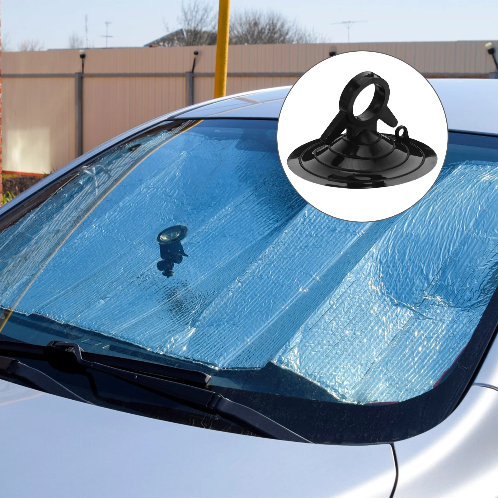 

4Pcs Car Curtain Suction Cup Black 4.5cm Windshield Holder Heavy Duty Suction Cup for Window Sunshade Rack Car Curtain Rack