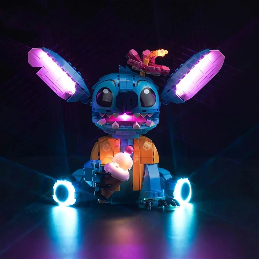 43249 Stitch Movie Led Lighting Kit Not Include Building Blocks (Only Lighting Set)