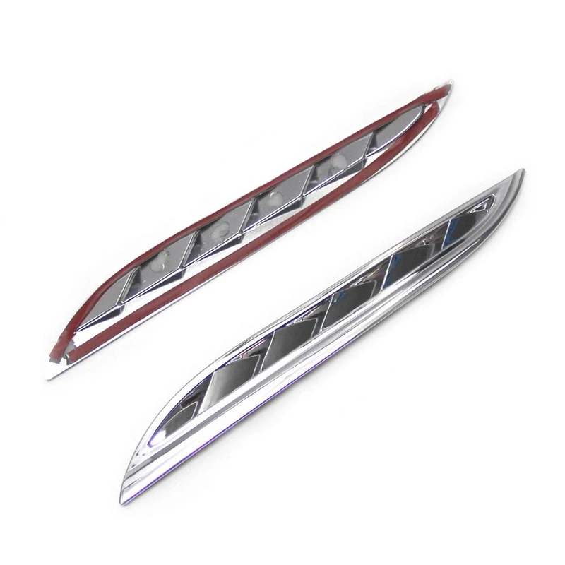 One Pair of 2 Pieces ABS Plastic Made Chrome Styling Chromium Side Hood Air Vent Trim for Suzuki Grand Vitara 2005-2012