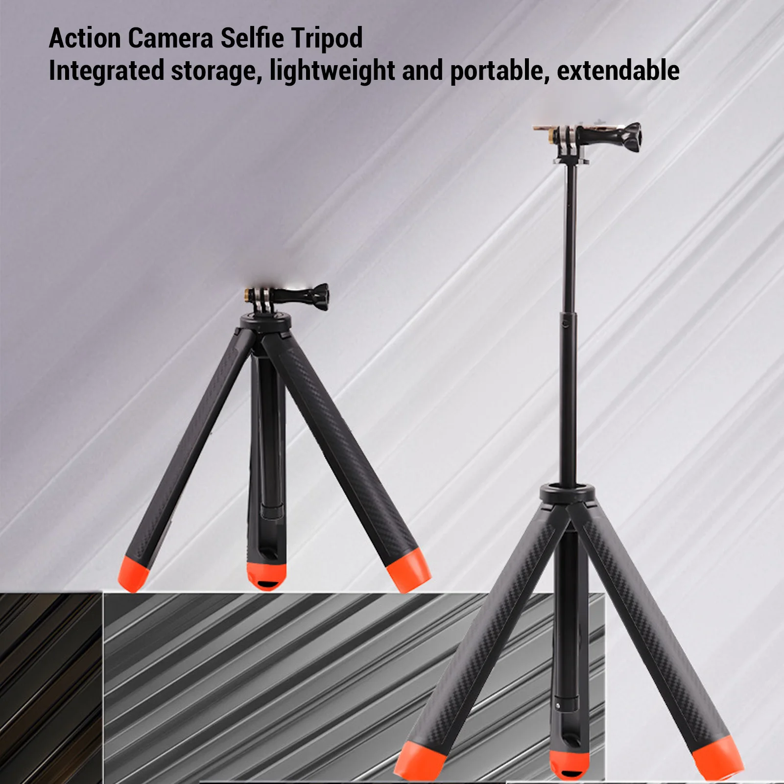 Action Camera Selfie Stick Tripod Widely Compatible Water Resistant Action Camera Floating Selfie Stick ABS for X4 3  Pro 2