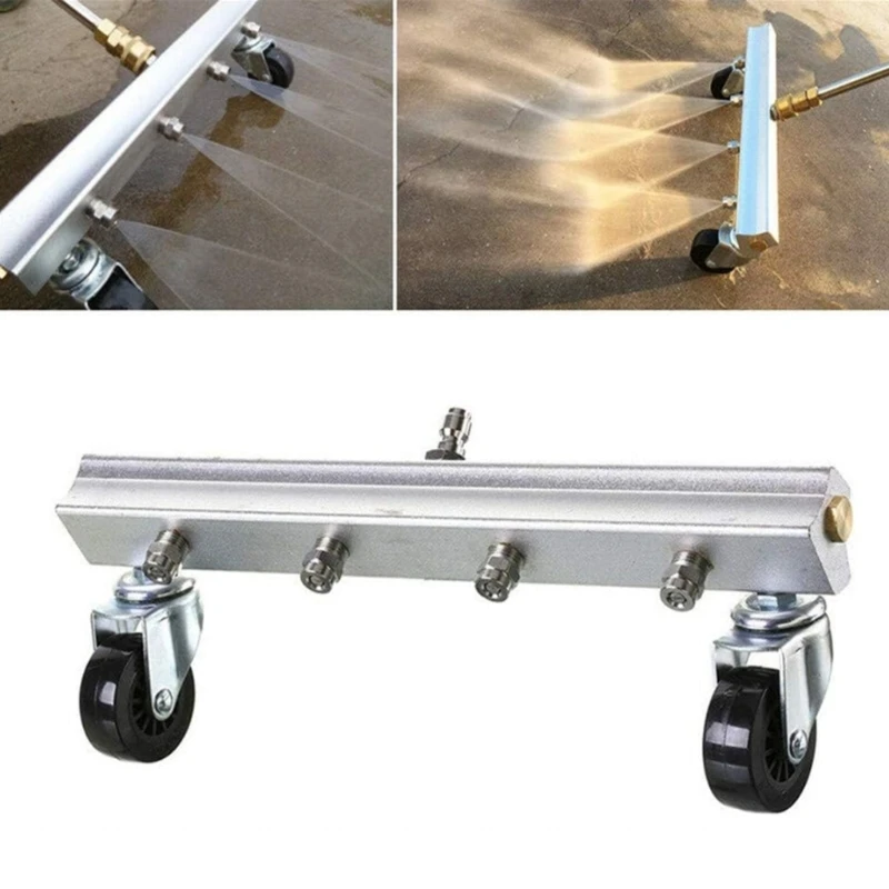 

Universal 16" Pressure Washer Undercarriage Cleaner and Water Broom Attachment 1/4" Connector for Pressure Washe