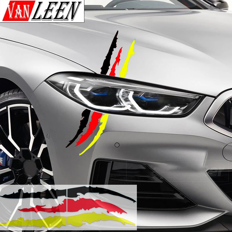 Car Headlight Eyebrow Sticker Ghost Claw Stripe Decal For BMW X1 X2 X3 X4 X5 X6 X7 Series 1 2 3 4 5 6 7 8 Z4 E46 E90 E60 E70 F30