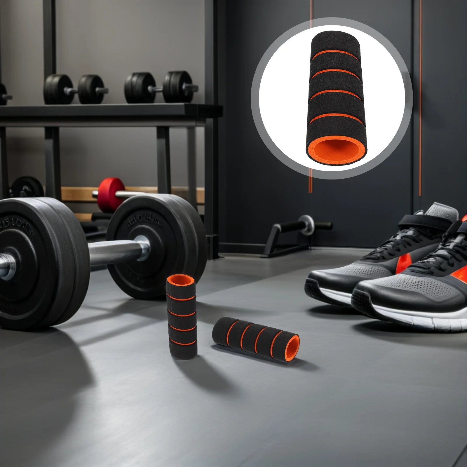 

6Pcs Non Slip Sponge Handle Grips Kit Doorway Pull Up Bar Covers Cushion Grip Pads Fitness Equipment Sleeves Gym Workout