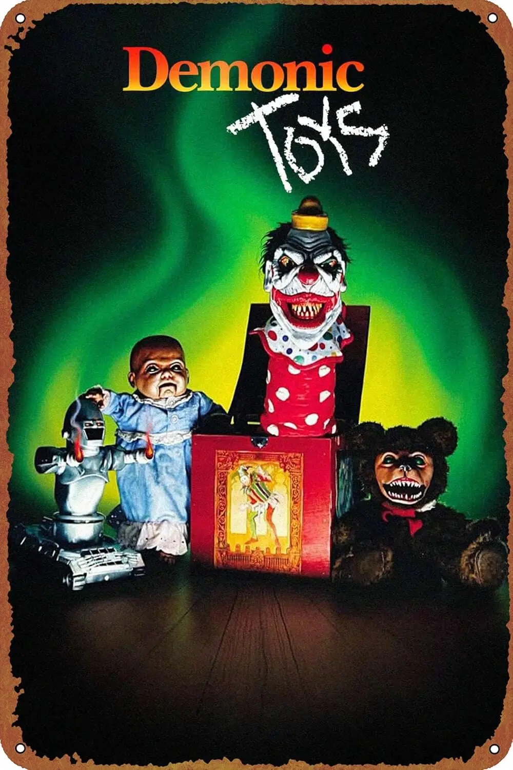 Demonic Toys Movie Poster Metal Sign Tin Metal Retro Wall Decor for Home,Street,Gate,Bars,Club sign