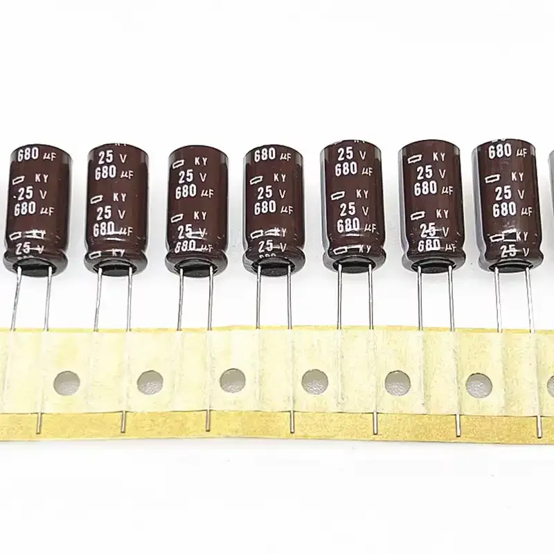 10 قطعة نيبون CHEMI-CON KY سلسلة 25V680uF 10X20 مللي متر عالية التردد مقاومة منخفضة حياة طويلة الألومنيوم مكثفات كهربائية #1