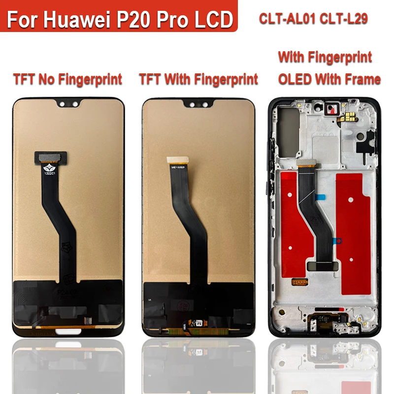 OLED Screen For Huawei P20 Pro LCD Touch Screen Digitizer Assembly Replacement For Huawei P20 Pro LCD CLT-L09 CLT-L29 Display