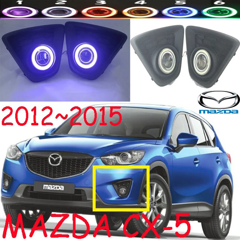 car bumper headlight for mazda 5 Mazda5 fog projector lens light 2012~2015y car accessories CCFL for mazda5 headlamp