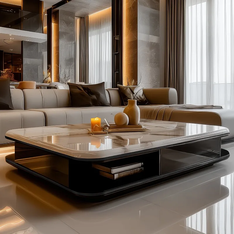 

Chinese Style Large Size Coffee Table Aesthetic Trendy Interior Modern Salon Side Table Living Room Meubles Unique Furniture