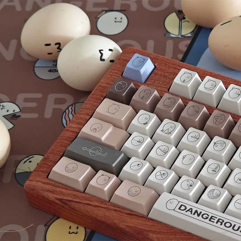 

Мухи не наземляют на яйцах без трещин, тематические колпачки для клавиш, набор PBT Cherry Profile, сублимационные оригинальные аксессуары ручной работы на заказ