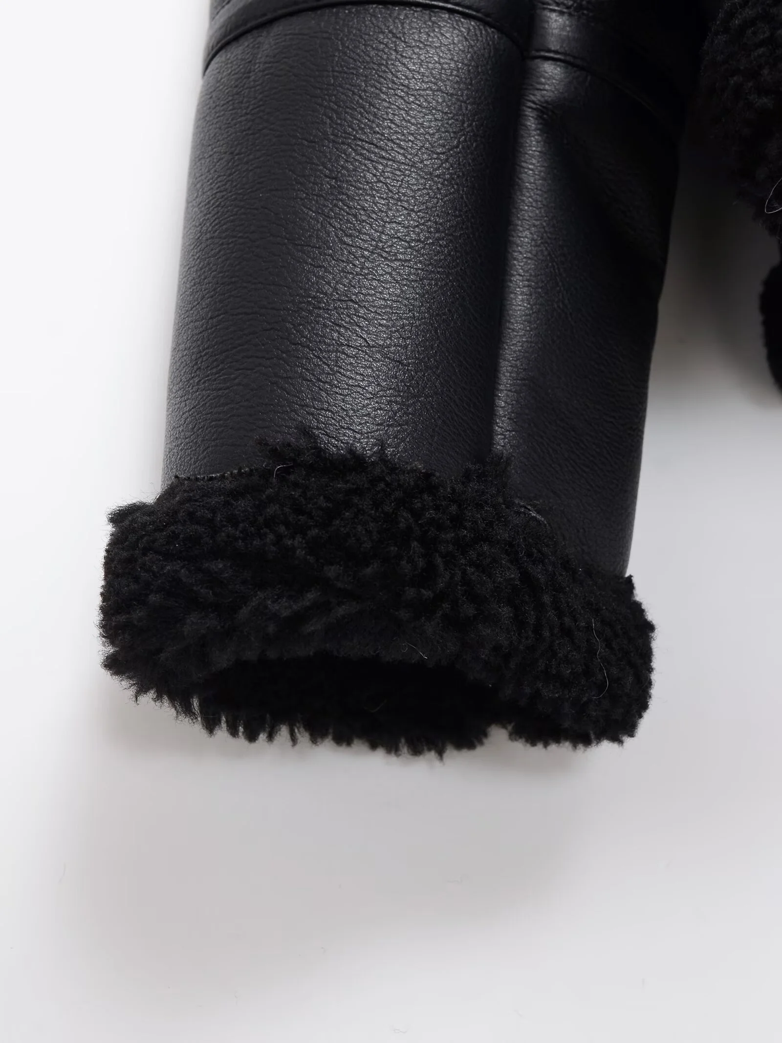 2025 Herbst Neue Damen Casual Modische Vielseitige Stehkragen Doppelseitige Fleece Warme Jacke/Leder Mantel