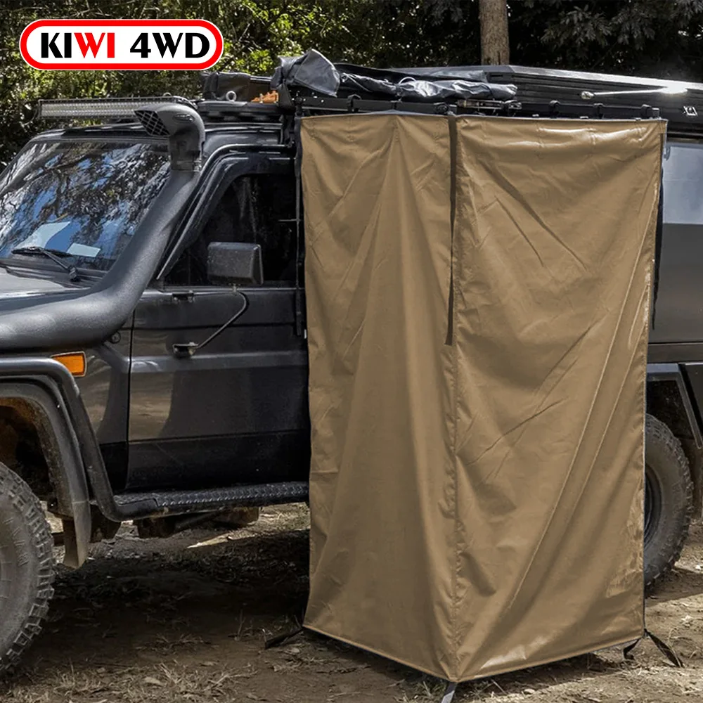 

Factory Outdoor Portable Pop-Up Mobile Changing Room Waterproof Oxford Canvas Aluminum Car Camping Side Shower Bath Tent