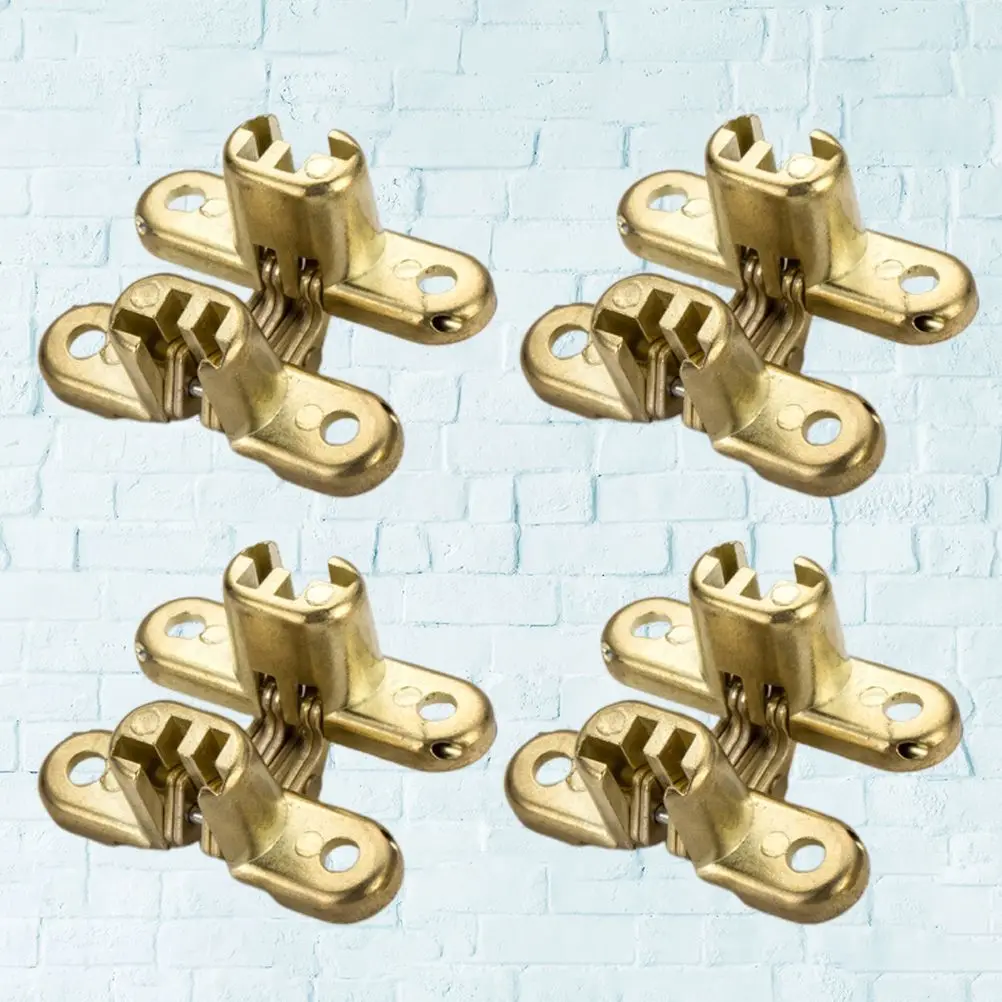 4 Pcs Noiseless Hinge Alloy Door Loose-leaf Mute Solid Flat Smooth Surface Table