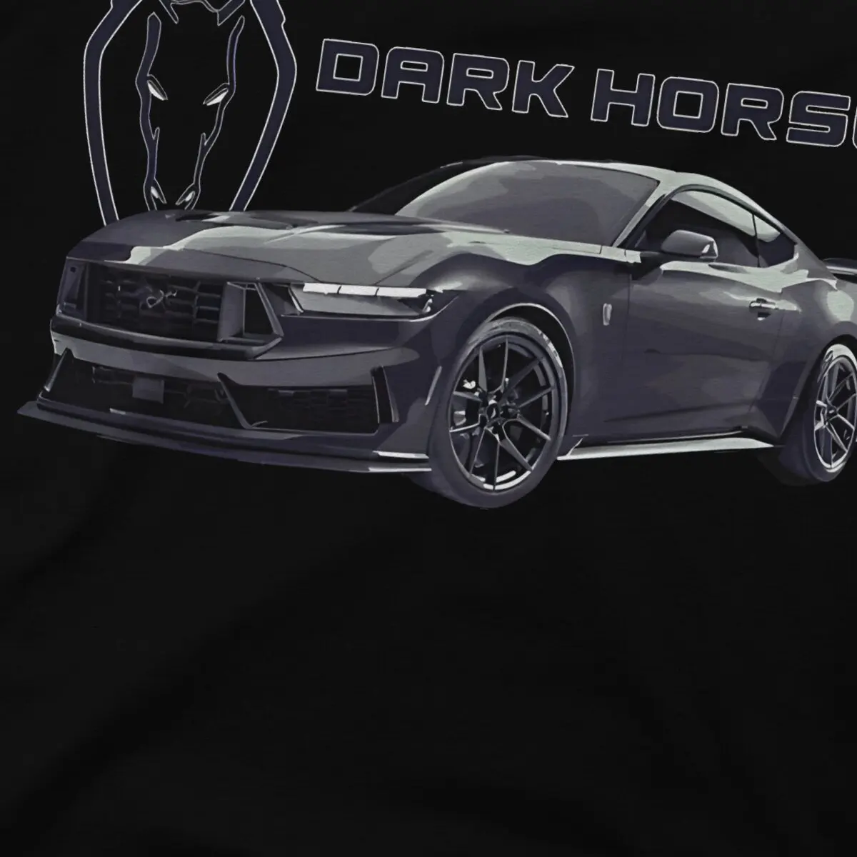 Horse Mustang Creative TShirt for Men S650 Round Collar Pure Cotton T Shirt Hip Hop Gift Clothes Tops