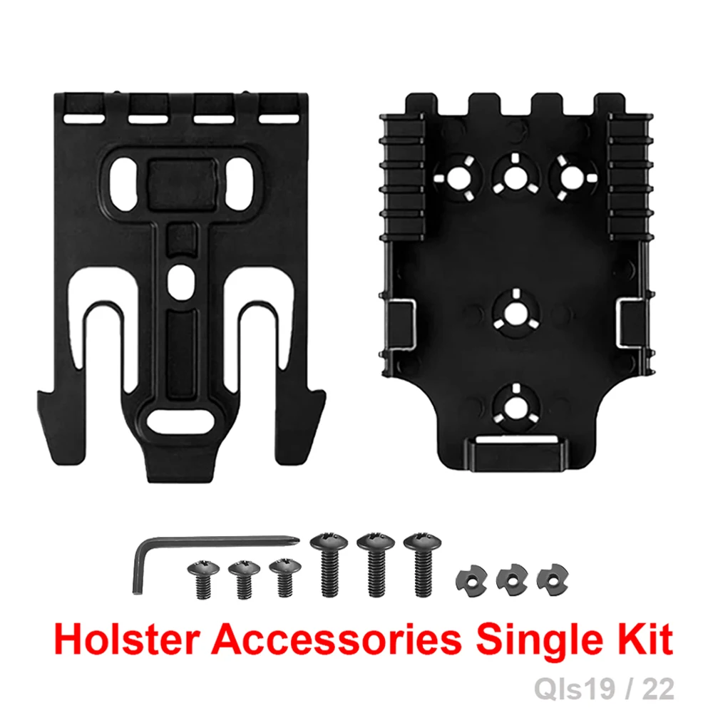 3PCS QLS Kit for Pistol Holster, Quick Locking System Kit with Qls 19 and Qls 22 Quick Connect Gun Holster Adapter Accessories