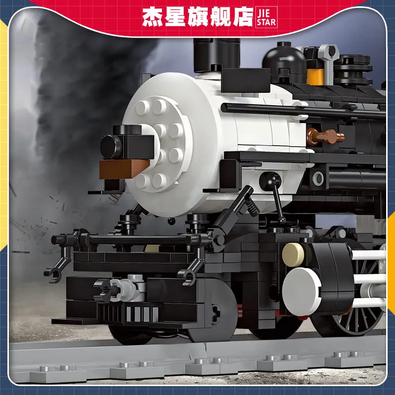

1136PCS Vintage Steam Train CN5700 With Railway Track Building Blocks City Traffic Model Toy