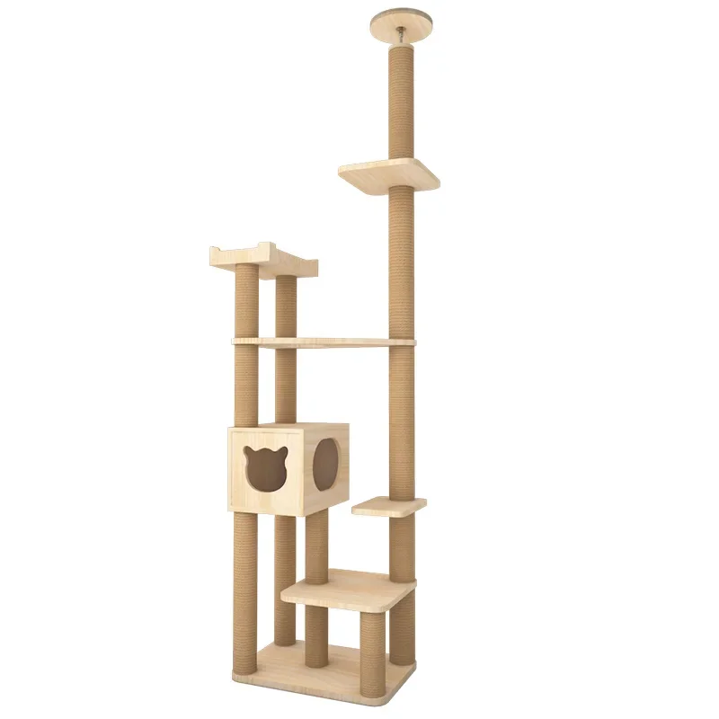 

Large Cat Ceiling Tree Tower Large Cats Condo Tree Play Furniture Scratcher Perch Couch Bed