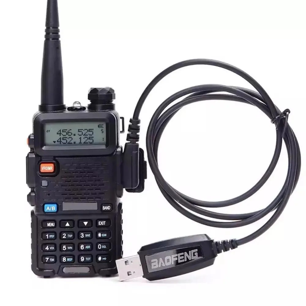 Waterproof USB Programming Cable Two Way Radio with Driver CD Walkie Talkie Writer Cable Program Line for BF-UV5R 888S