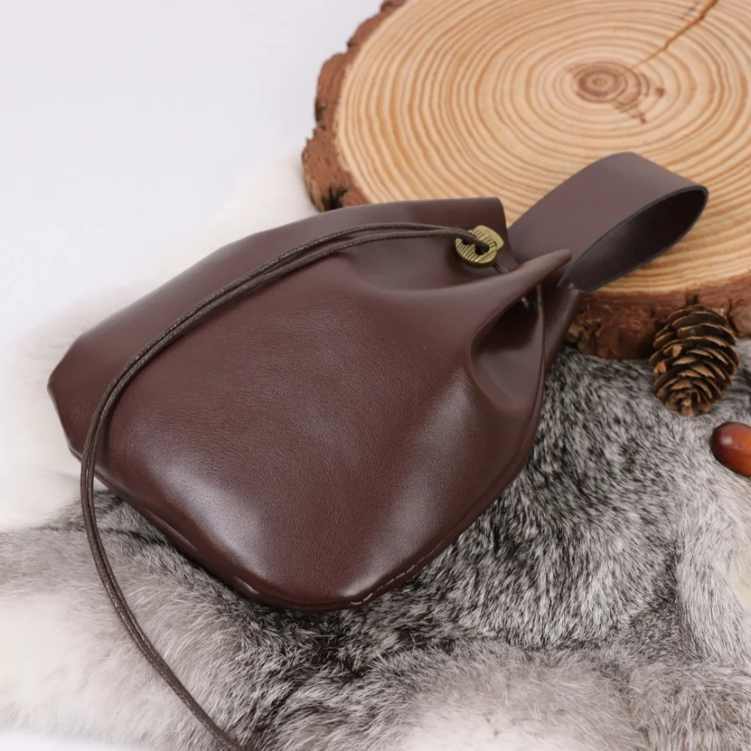 القرون الوسطى عصر النهضة نمط الخصر حقيبة ريترو بولي Leather الجلود الفايكنج الحقيبة محفظة نسائية للعملات المعدنية النرد حقيبة للرجال النساء Larp تأثيري الدعائم #4